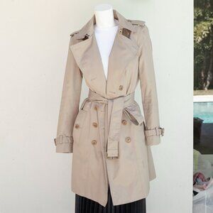 Banana Republic Khaki Trench Coat Size S